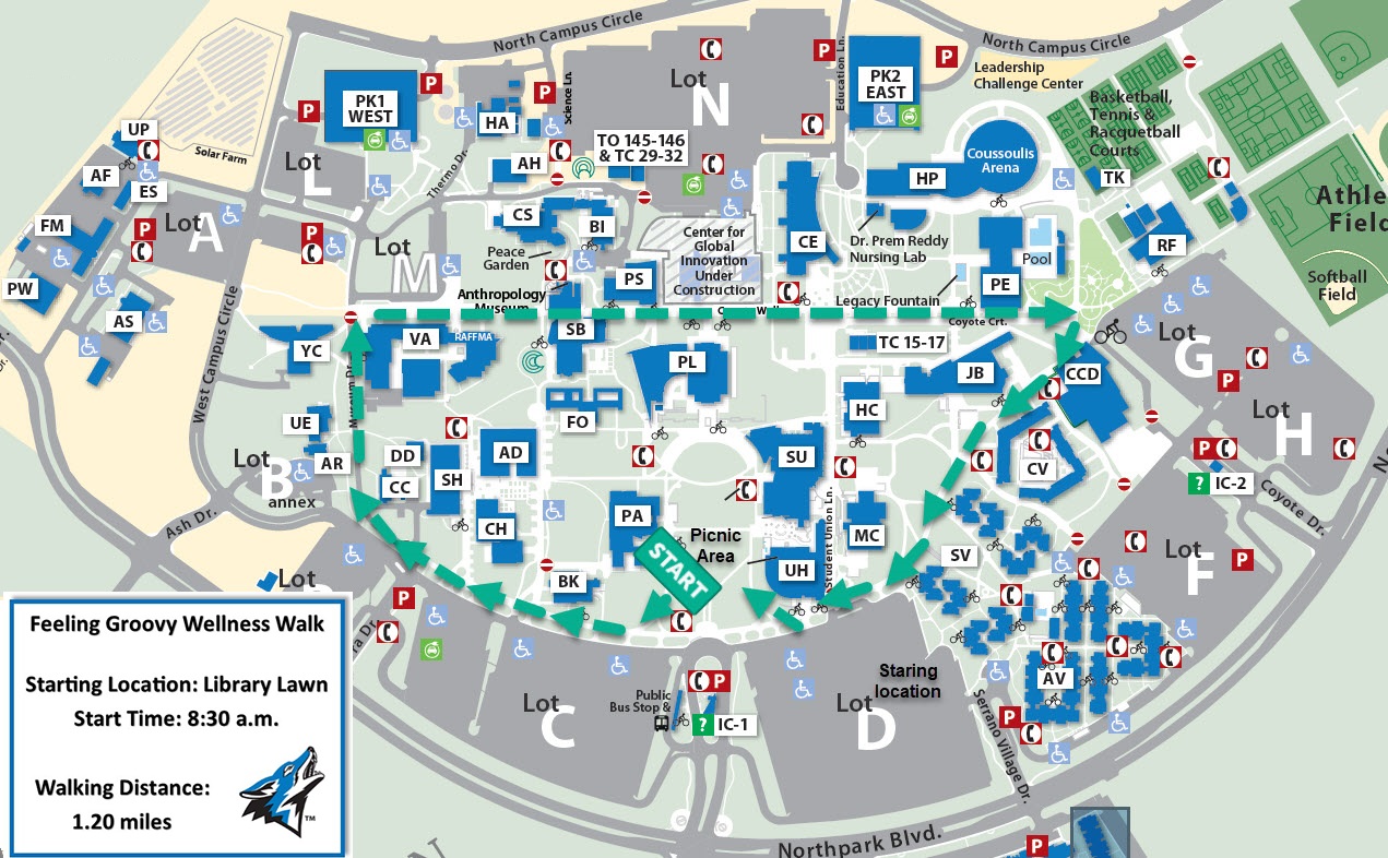 Cal State San Bernardino Campus Map Map Vector